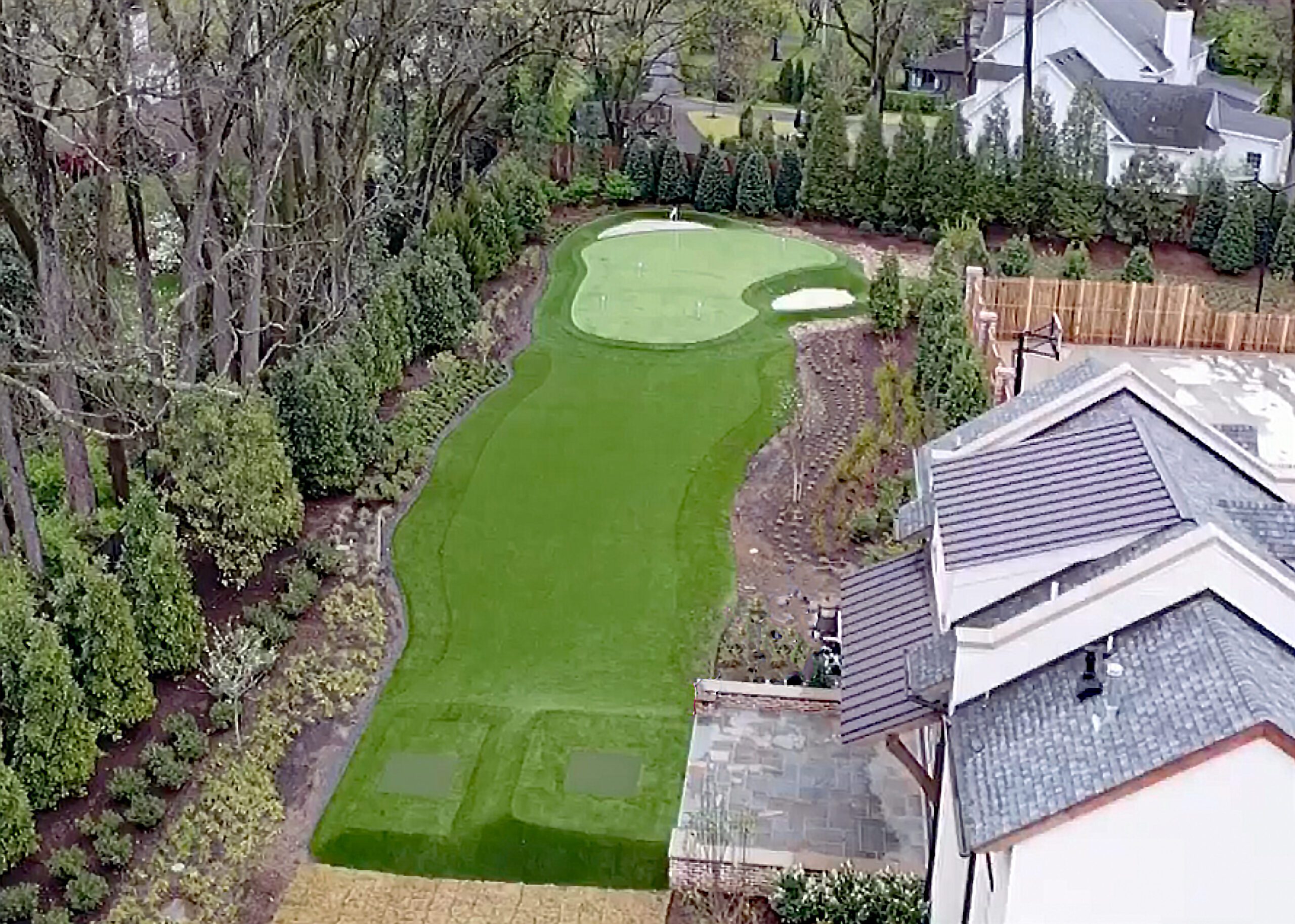 Backyard Putting Green Setup